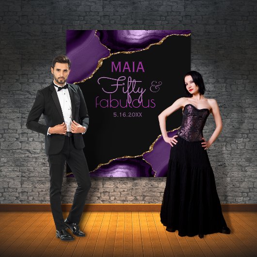 Tenture 50 et fabuleux 50e anniversaire de fête Photo fond