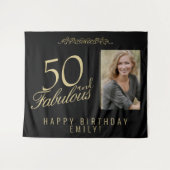 Tenture 50 et fabuleux 50e anniversaire Photo fond (Devant (Horizontal))