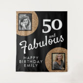 Tenture 50 et Fabulous Gold Parties scintillant 2 Photo 50 (Devant)