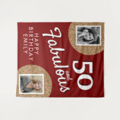 Tenture 50 et Fabulous Gold Parties scintillant 2 Photo 50 (Devant (Horizontal))