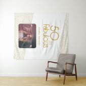 Tenture 50 et Fabulous Gold Parties scintillant 50e annive (En situation (horizontale))