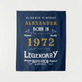 Tenture 50e anniversaire 1972 Ajouter un nom légendaire bl (Devant)