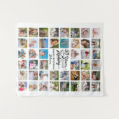 Tenture 50e Anniversaire 44 Collage photo Fête Toile de fo (Devant (Horizontal))