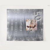 Tenture 50e anniversaire argent parties scintillant photo  (Devant (Horizontal))