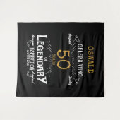 Tenture 50e anniversaire Black Gold Legendary fond photo (Devant (Horizontal))