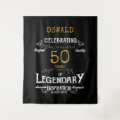 Tenture 50e anniversaire Black Gold Legendary fond photo (Devant)
