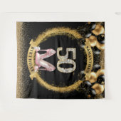 Tenture 50e Anniversaire de luxe Numéros diamant talons ha (Devant (Horizontal))