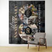 Tenture 50e anniversaire de mariage Photomontage infini (En situation)