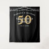 Tenture 50e anniversaire DES ANNEES DANS L'ETERNITE Black  (Devant)