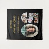 Tenture 50e anniversaire Numéro 50 Photo Collage moderne N (Devant (Horizontal))