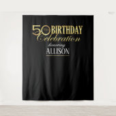 Tenture 50e anniversaire photo en arrière-plan (Devant)