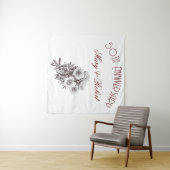 Tenture 50e anniversaire prospère - personnalisé (En situation (horizontale))