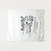 Tenture 50e anniversaire Retro Contexte Années dans la fab (Devant (Horizontal))