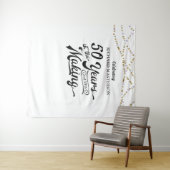 Tenture 50e anniversaire Retro Contexte Années dans la fab (En situation (horizontale))