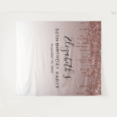 Tenture 50e anniversaire Rose Parties scintillant d'or Con (Devant (Horizontal))