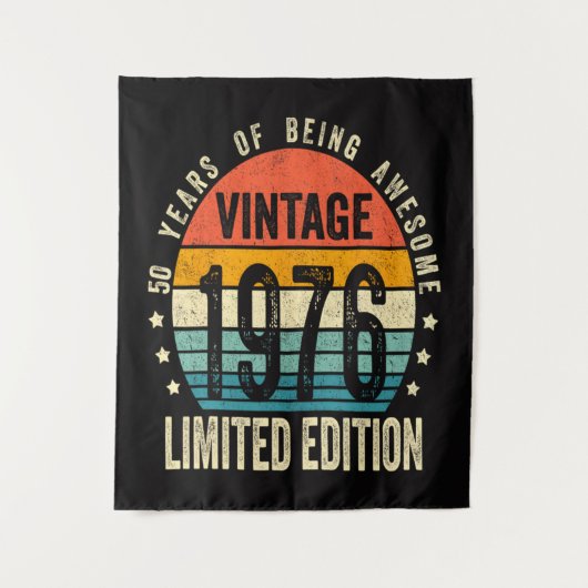 Tenture 50e anniversaire Vintage 1976 Édition limitée (Devant)