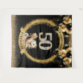 Tenture 50ème Anniversaire en tendance Numéros de Diamants (Devant (Horizontal))