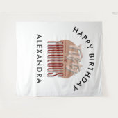 Tenture 50th Happy Birthday Photobooth Backdrop (Devant (Horizontal))