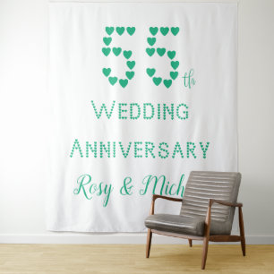 Tenture 55e anniversaire de mariage Anniversaire de mariag