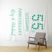 Tenture 55e anniversaire de mariage Cadeau de mariage Émer (En situation (horizontale))