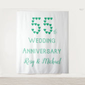 Tenture 55e anniversaire de mariage Cadeau de mariage Émer (Devant)