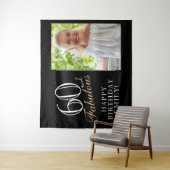 Tenture 60 ans et Fabuleux Fond de photo d'anniversaire 60 (En situation)