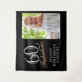 Tenture 60 ans et Fabuleux Fond de photo d'anniversaire 60 (Devant)