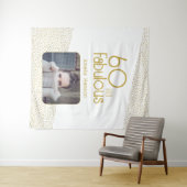 Tenture 60 ans et Fabuleux Paillettes Or 60e Anniversaire (En situation (horizontale))