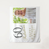 Tenture 60 et fabuleux 60e anniversaire Photo fond (Devant)