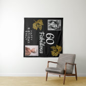 Tenture 60 et Fabulous Gold Foliage 2 Photo Anniversaire (En situation (horizontale))