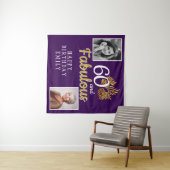 Tenture 60 et Fabulous Gold Foliage 2 Photo Anniversaire (En situation (horizontale))