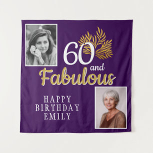 Tenture 60 et Fabulous Gold Foliage 2 Photo Anniversaire
