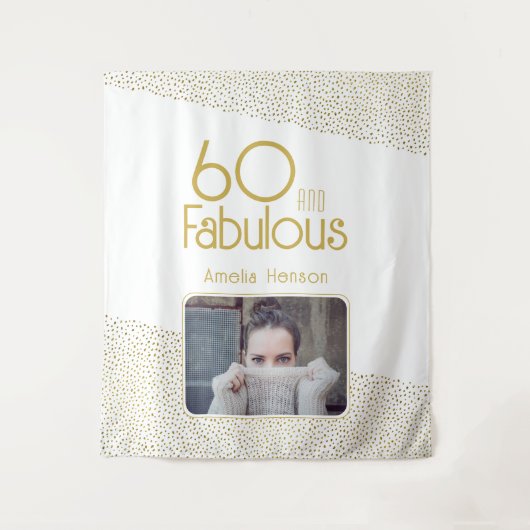 Tenture 60 et Fabulous Gold Parties scintillant 60e annive (Devant)