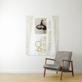 Tenture 60 et Fabulous Gold Parties scintillant Photo 60e  (En situation)