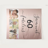 Tenture 60 fabuleuse photo surprise rose or (Devant (Horizontal))