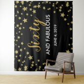 Tenture 60 & Fabuleux anniversaire Bannière arrière-plan d (En situation)