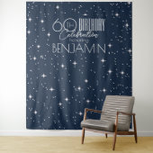 Tenture 60e anniversaire Célébration photo arrière-plan (En situation)