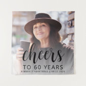 Tenture 60e anniversaire de la fête Photo Black Script Che (Devant)