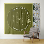 Tenture 60e anniversaire de mariage Diamond Orchid   (En situation (horizontale))