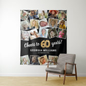 Tenture 60e anniversaire Multi Photo fond (En situation)
