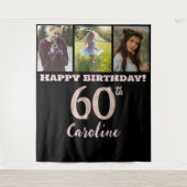 Tenture 60e fête d'anniversaire, Parties scintillant d'or  (Devant)