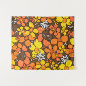 Tenture 60s les années 70 Fleur Rtro Glam #1 #floral #déco (Devant (Horizontal))