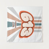 Tenture 613 Torah pour la vie - Art rétro funky juif (Devant (Horizontal))