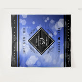 Tenture 65e anniversaire de l'élégant Mariage Blue Sapphir (Devant (Horizontal))