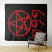 Tenture 666 et PENTAGONE ÉTOILÉ (En situation (horizontale))