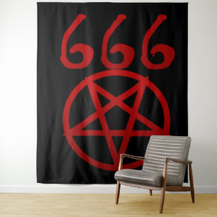 Tenture 666 et PENTAGONE ÉTOILÉ