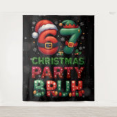 Tenture 67 Meme Six Seven Bruh Funny Christmas 6 7 (Devant)