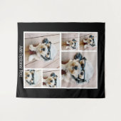 Tenture 6 Collage de photos Texte facultatif — arrière - p (Devant (Horizontal))