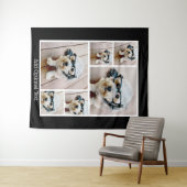 Tenture 6 Collage de photos Texte facultatif — arrière - p (En situation (horizontale))