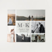 Tenture 6 Photo Mariage Collage Jeunes Mariés (Devant (Horizontal))